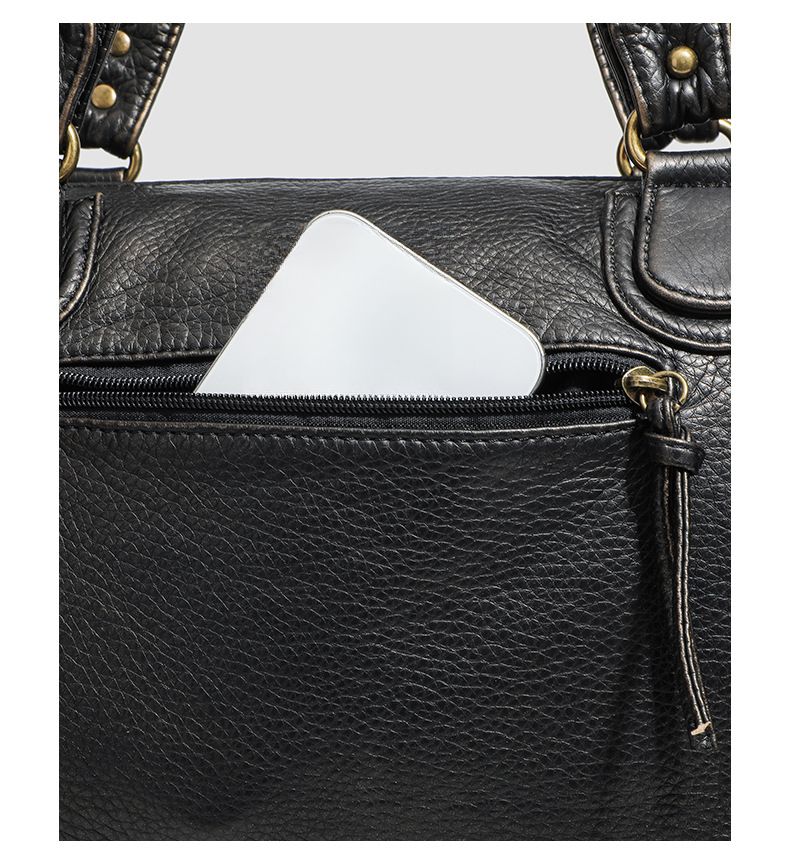 Punk Crow Soft Multi Zipper Biker Handbag 2025 Spring Summer New_voghion.com