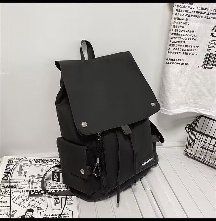 Borsa a tracolla doppia di grande capacità in stile giapponese per studenti universitari, adatta per viaggi informali_voghion.com