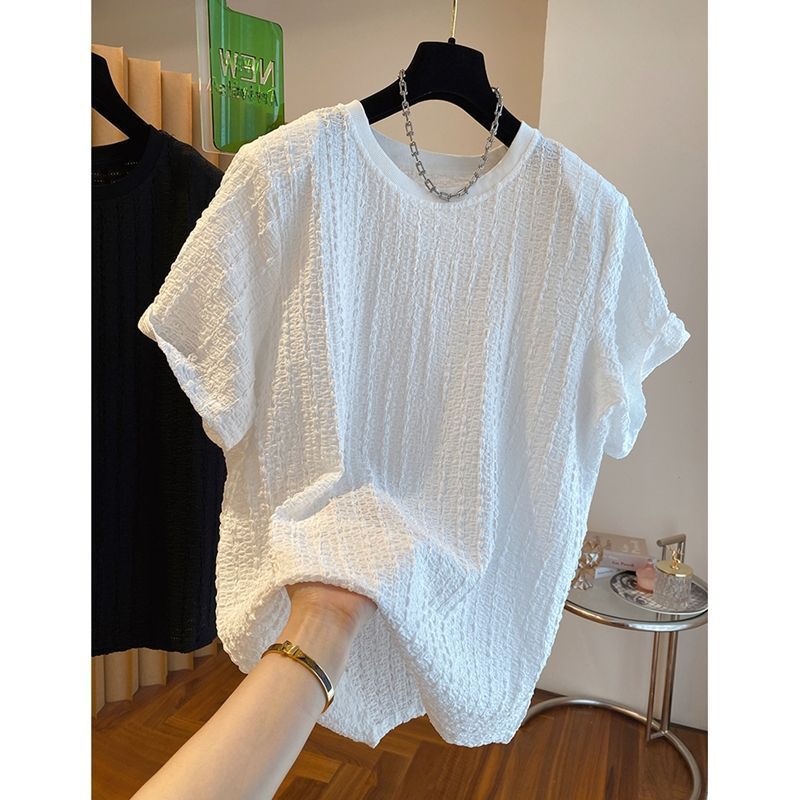 Maglietta corta da uomo, estiva, alla moda, casual, di alta qualità, con scollo rotondo, a mezza manica, stile sottile._voghion.com