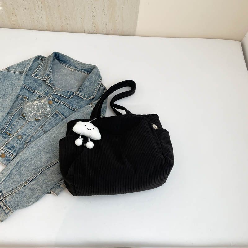 Korean Style Large Capacity For Women Versatile Commuting Class Shoulder Fashion Shopping Underarm Handheld Tote Bag_voghion.com
