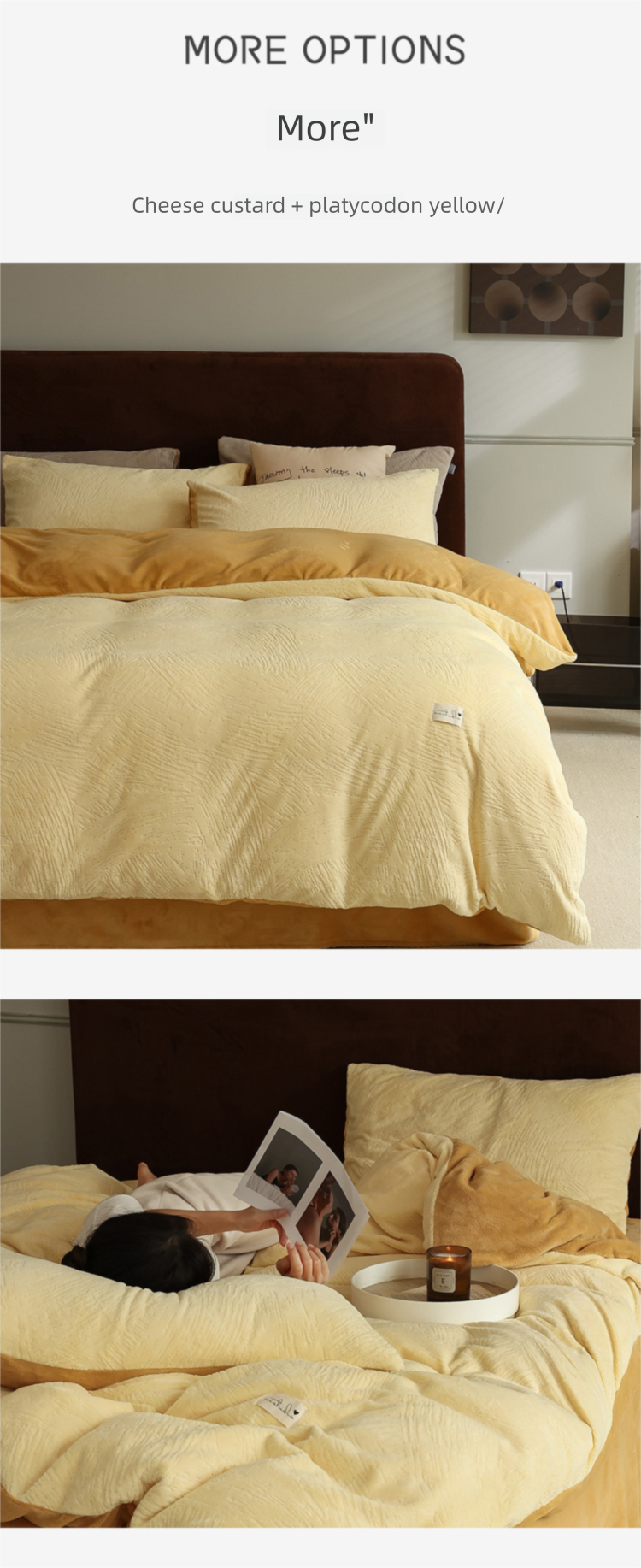 Milk Velvet | Four-Piece Set Winter Double-Sided Thickened Warm Anti-Static Coral Fleece Light Luxury High-End Bedding_voghion.com