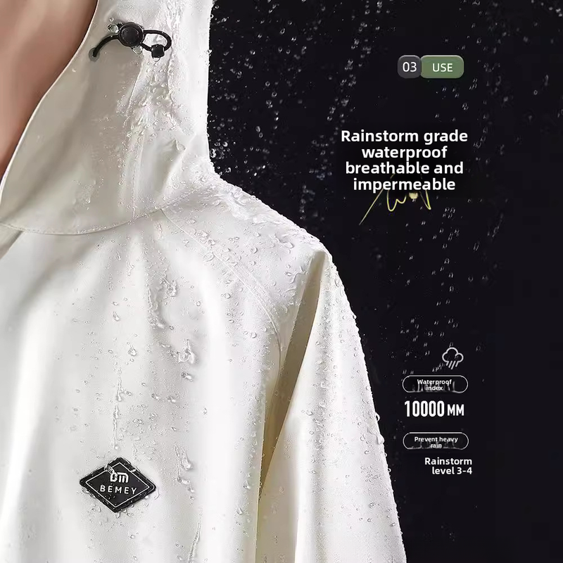 Beimei Elektroroller-Regenmantel, verdickter und verlängerter Ganzkörper-Regenschutz für Erwachsene, Unisex-Poncho_voghion.com