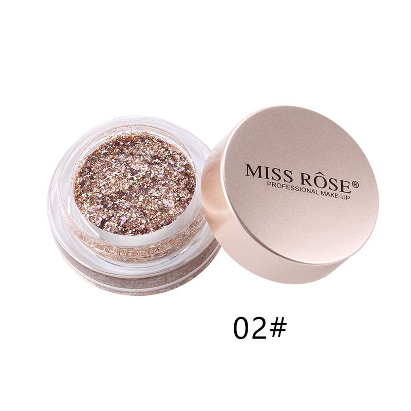 MISS ROSE Ombretto da sirena Glitter Ombretto Jincong colorato Bling Highlight Cream Illuminante viso Glitter liquido_voghion.com