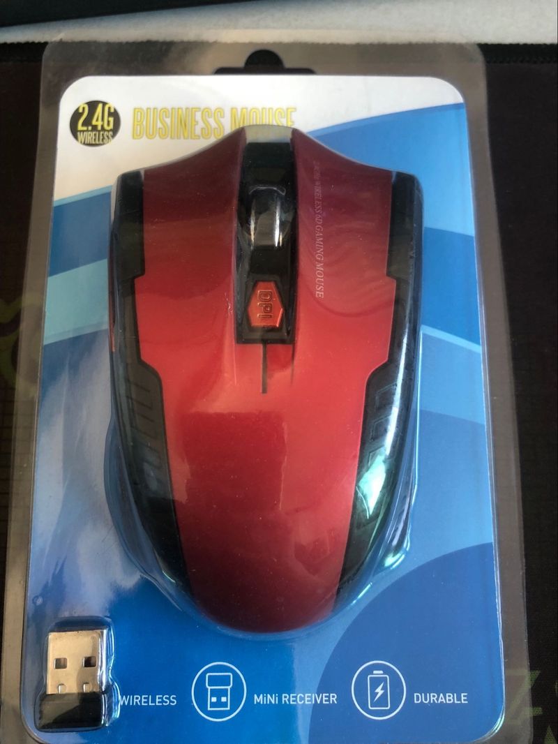 Ratón óptico inalámbrico de 6 botones – Ratón ergonómico de 2,4 GHz para portátil, 1200 DPI ajustables, clics silenciosos, rueda de desplazamiento de 4 direcciones (negro/rojo/plateado/azul/rosa)_voghion.com