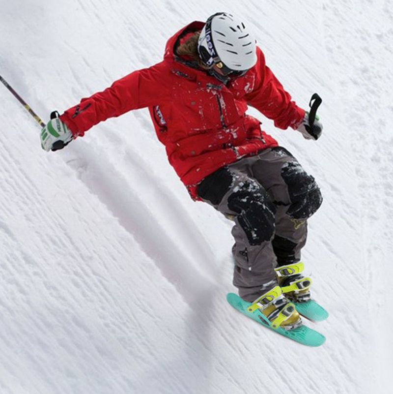 Outdoor Mini Short Ski Shoes Snowboard Winter Travel Portable Ice Skates Snow Boots_voghion.com
