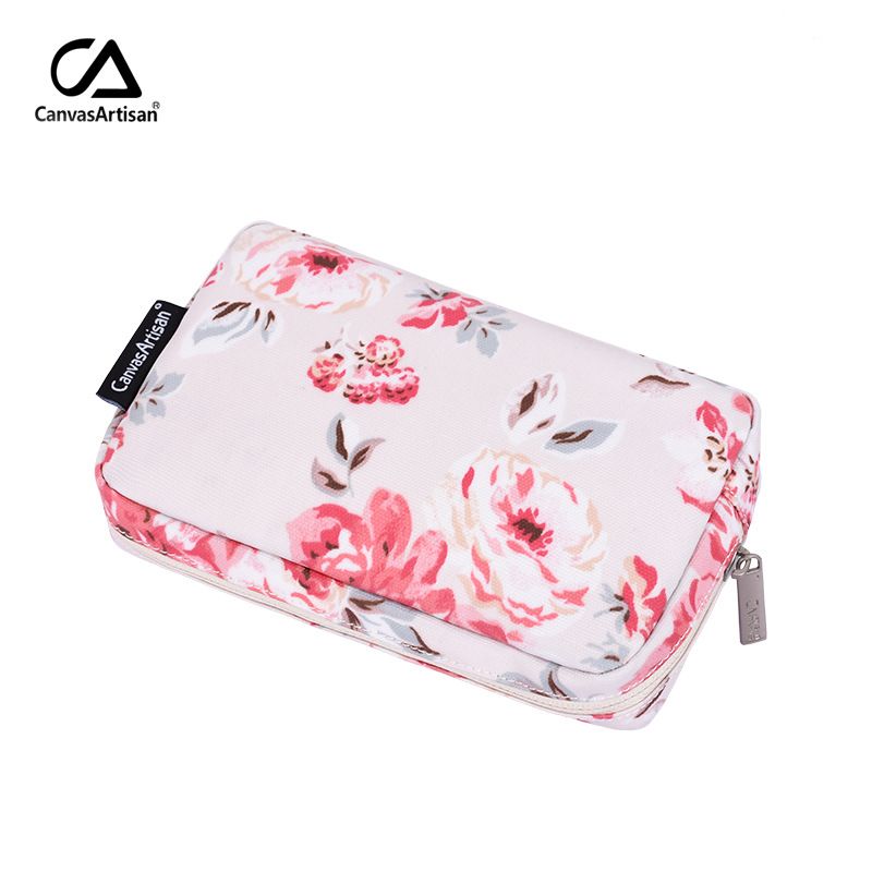 Canvasartisan Printed 3C Accessories Small Mobile Phone Power Bank Travel Digital Storage Bag_voghion.com