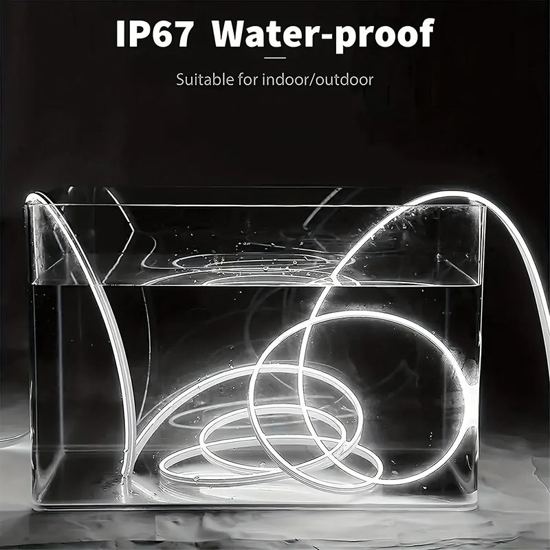 Tira de luces LED de neón con sensor de movimiento, interruptor regulable, IP68, resistente al agua, para bricolaje, 5 V, USB, flexible, para decoración de habitaciones_voghion.com