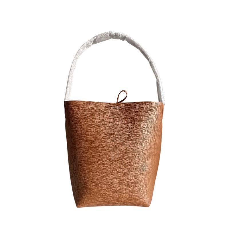 Borsa a tracolla alla moda da pendolare, grande capacità, in vera pelle con texture litchi, per donna_voghion.com