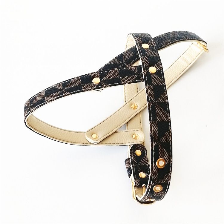 Morbida pettorina in pelle con motivo a serpente, guinzaglio, collare, accessori per animali domestici, nuovo arrivo_voghion.com