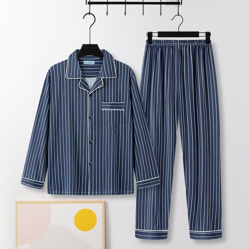 Pijamas de alta gama 100% de manga larga para primavera y otoño de 2023, nuevos trajes casuales de verano para jóvenes de mediana edad y mayores._voghion.com