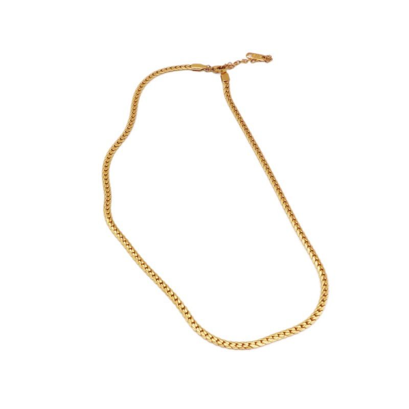 Necklace For Women Treny Titanium Steel Cuban Hip Hop Accessories Cool Couple Versatile Horsewhip Chain Personality_voghion.com