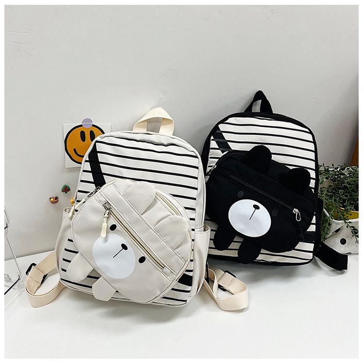 Andralyn Modny plecak dziecięcy Nowy plecak z kreskówkowym misiem Uroczy plecak dla uczniów szkół podstawowych_voghion.com