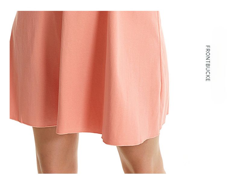 Chic And Comfortable: New Pull Frame Elastic Large Size Women’s Pure Cotton Nightgown - Vest Skirt Style, Versatile Home & Outdoor Wear_voghion.com