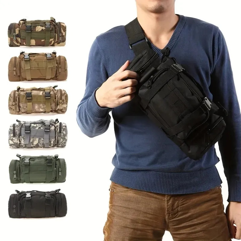 Marsupio multifunzionale per esterni, sportivo, mimetico, tascabile, arrampicata 250806_voghion.com