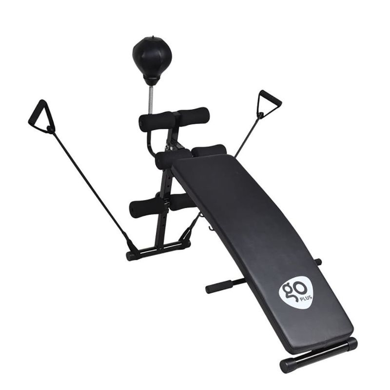 Adjustable Incline Curved Workout Fitness Sit Up Bench_voghion.com