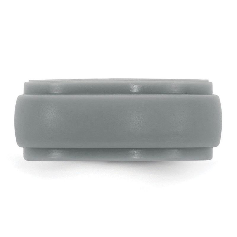 Silicone Light Grey 9mm Ridged Edge Band_voghion.com