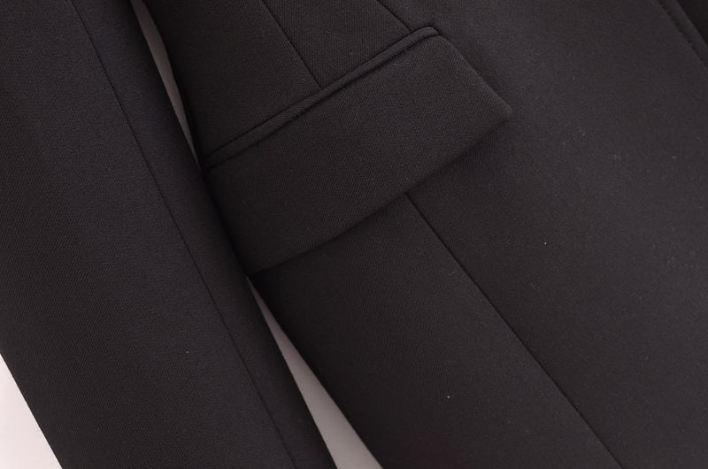 GraceChic 2024 Autumn New Women's Fashion European American Style Shoulder Padded Slim Fit Blazer And Skirt 8805707 8898707_voghion.com