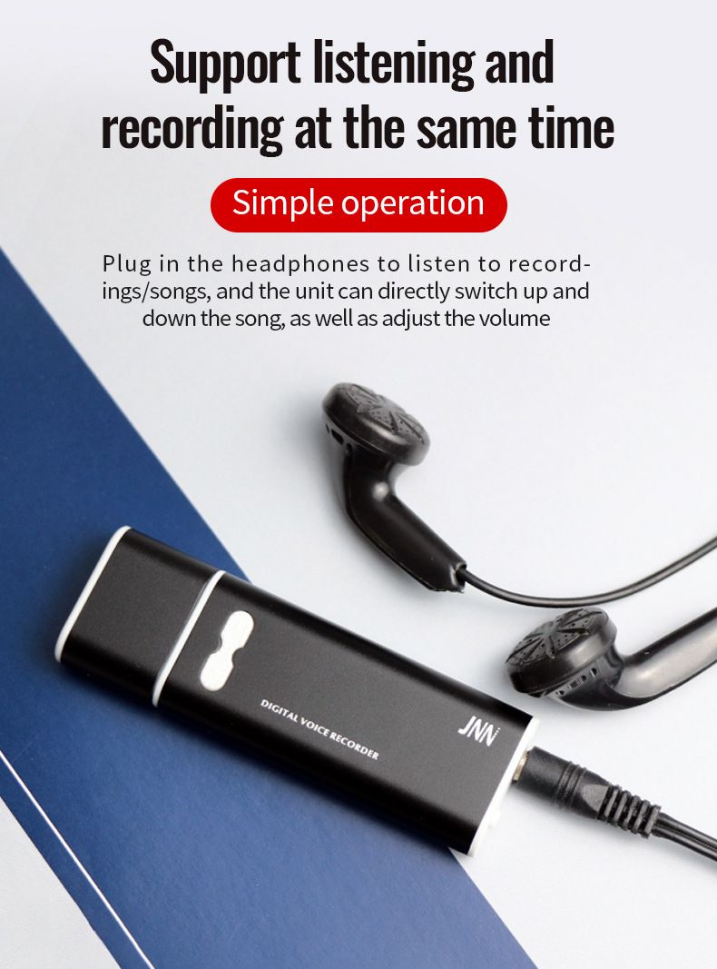 Enregistreur vocal numérique Q13, enregistreur USB de conférence, enregistreur MP3AI intelligent professionnel haute définition avec réduction du bruit et télécommande_voghion.com