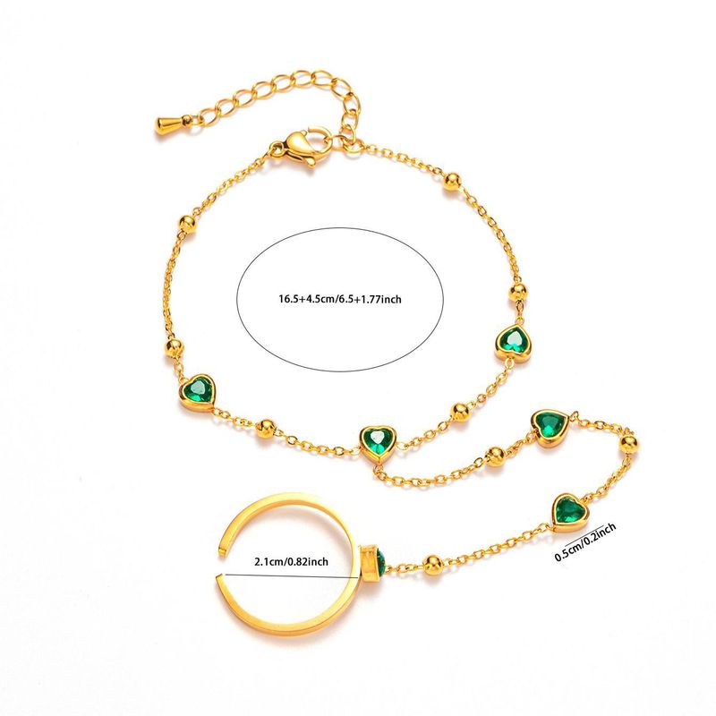 Nuovo design di nicchia con catena posteriore in acciaio inossidabile, semplice bracciale alla moda in acciaio al titanio placcato oro con farfalla_voghion.com