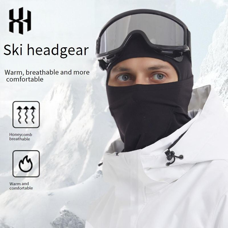Unisex Windproof ski mask Autumn and winter fleece multi-purpose cycg warm headgear helmet ing_voghion.com