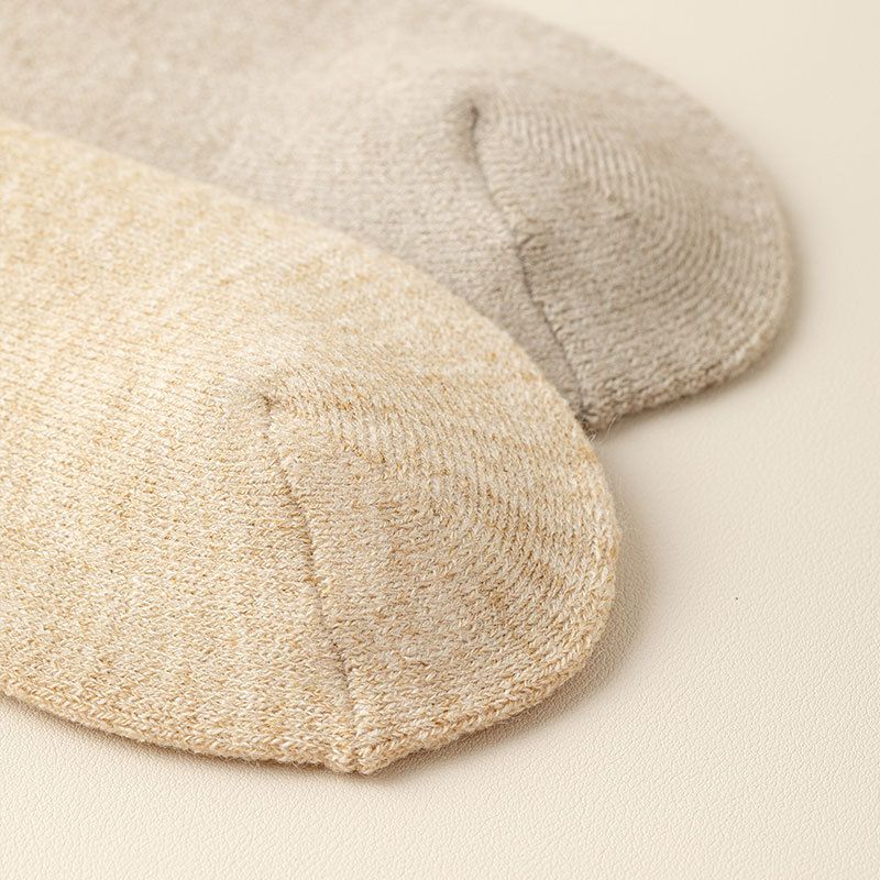 Wintersocken aus Schurwolle für Damen, dicke Frotteesocken, dicke Handtuchsocken, lange Schlauchsocken, warme Herrensocken, gebürstete Socken_voghion.com