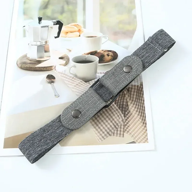 HOT Canvas Adjustable Elastic Waist Band Invisible Belt Buckle-Free Belts for Women Men Jean Pants Dress No Buckle Easy To_voghion.com