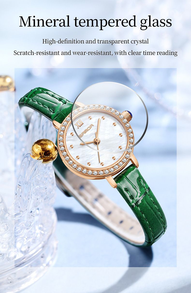 Elegante Damenuhr mit Diamantakzenten, Perlmuttzifferblatt und wasserdichtem Quarzwerk – perfekt für jeden Tag_voghion.com