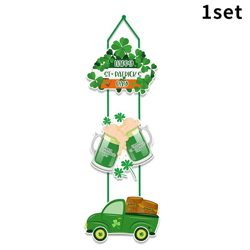 St. Patrick's Day Party Dekoration Tür Hängen Lustige Anhänger Kreuz Grenze St. Patrick's Day Party Dekoration Tür Hängen_voghion.com