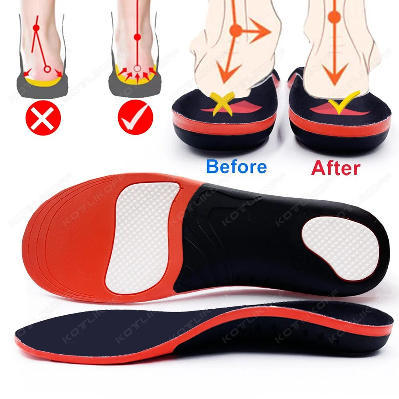 Bescht EVA Orthopädesch Sole Insoles Fir Pad X / O Typ Been Korrektioun Flat Foot Arch Support Sportschuhe Insert_voghion.com