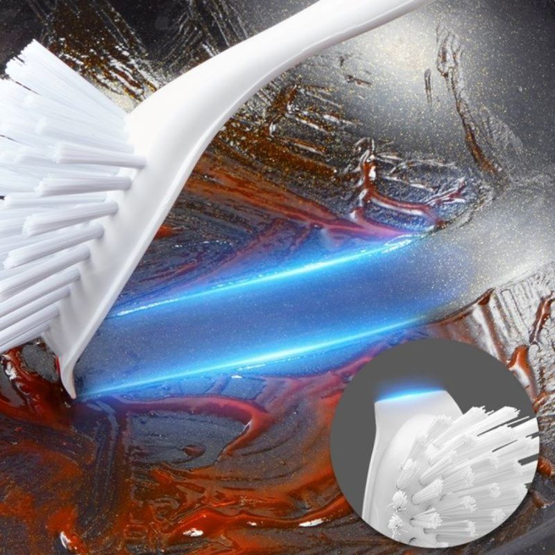 Brushes Cleaning Sink Pans With Dish Bristles Pots Curved For_voghion.com