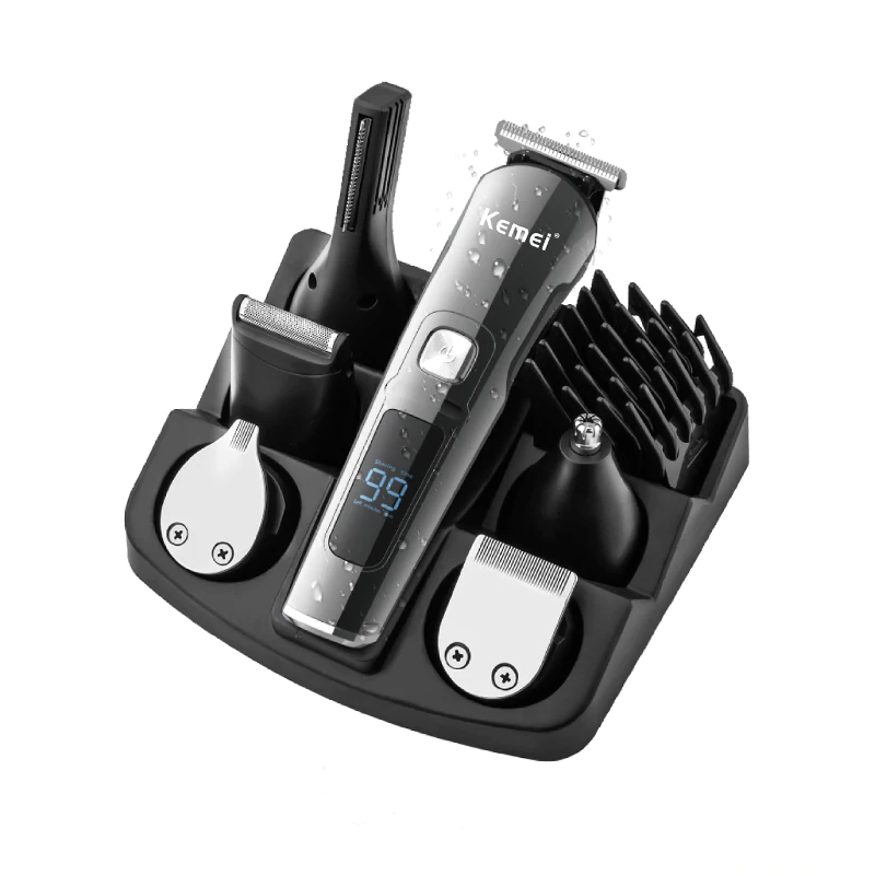 Kemei KM-8508 6 an 1 Waasserdicht Elektresch Clipper Kit Männer Raséierapparat Professionelle Multifunktions Hoer Trimmer_voghion.com