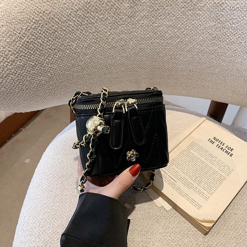 Camellia Box Women's Chain Small Style High-end Niche Shoulder Parent-child Children's Coin Mini Crossbody Bag_voghion.com