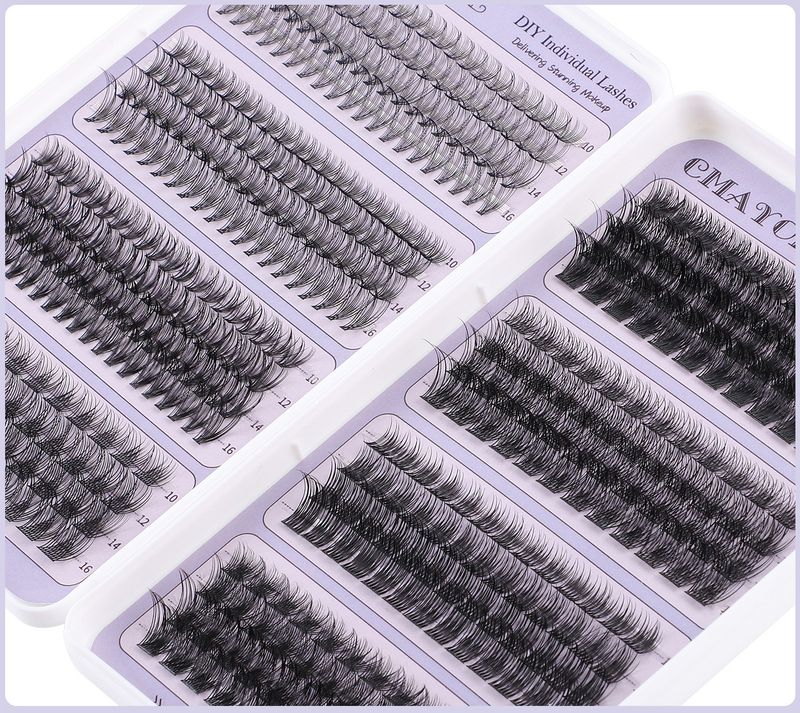 Uroda Zdrowie DIY Segmentowane Pojedyncze Kępki Włosów 484 Kępki Sztuczne Rzęsy 10-16mm Rzęsy Krzywa D_voghion.com