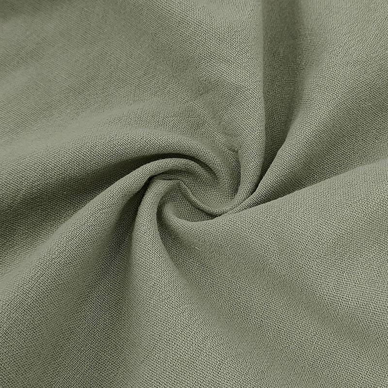 Summer Loose Men's Beach Linen Breathable Casual Large Size Lapel Independence Day Trousers Suit_voghion.com