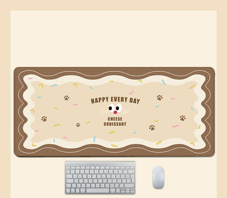 Buntes süßes Cartoon-Dopamin-Mauspad, extra groß, für Computer, Schreibtisch, Gaming, Büro, Tastaturmatte_voghion.com
