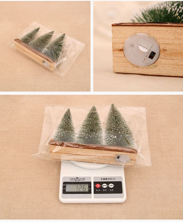 New Tabletop Christmas Tree Ornament Mini Christmas Tree With Lights, Luminous Scene, Festive Atmosphere Arrangement_voghion.com