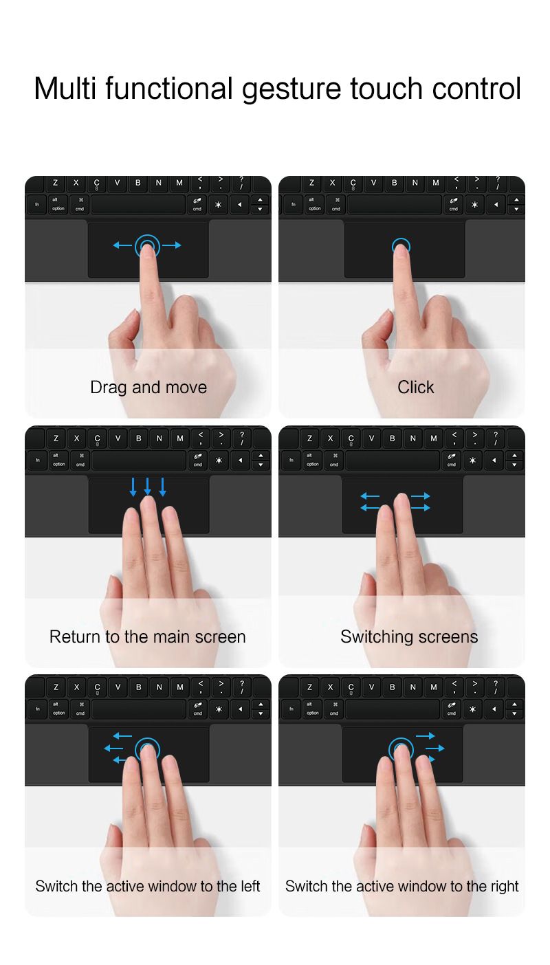 Samsung tablet keyboard case -Bluetooth connection,multi-language buttons, strong magnetic adsorption,Type-c charging,tablet protection, easy to carry_voghion.com