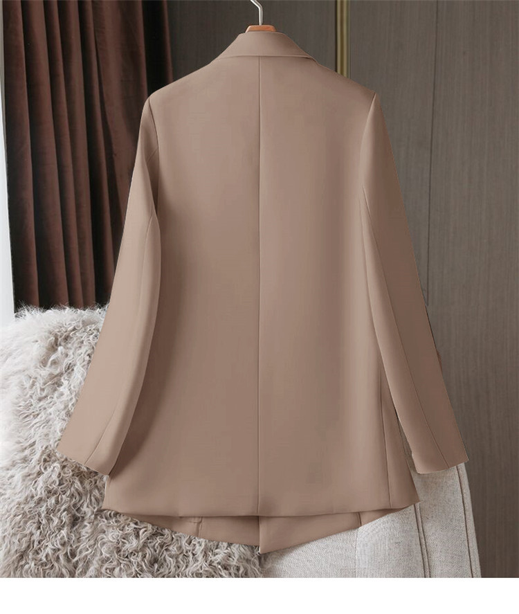 Damenmode Lose weiße Anzugjacke_voghion.com