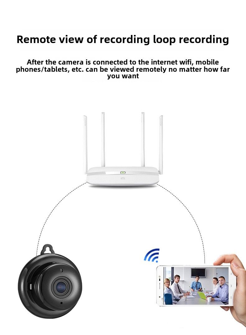 Câmera V380 de alta definição, câmera remota inteligente com WIFI, visão noturna infravermelha, câmera de segurança doméstica_voghion.com