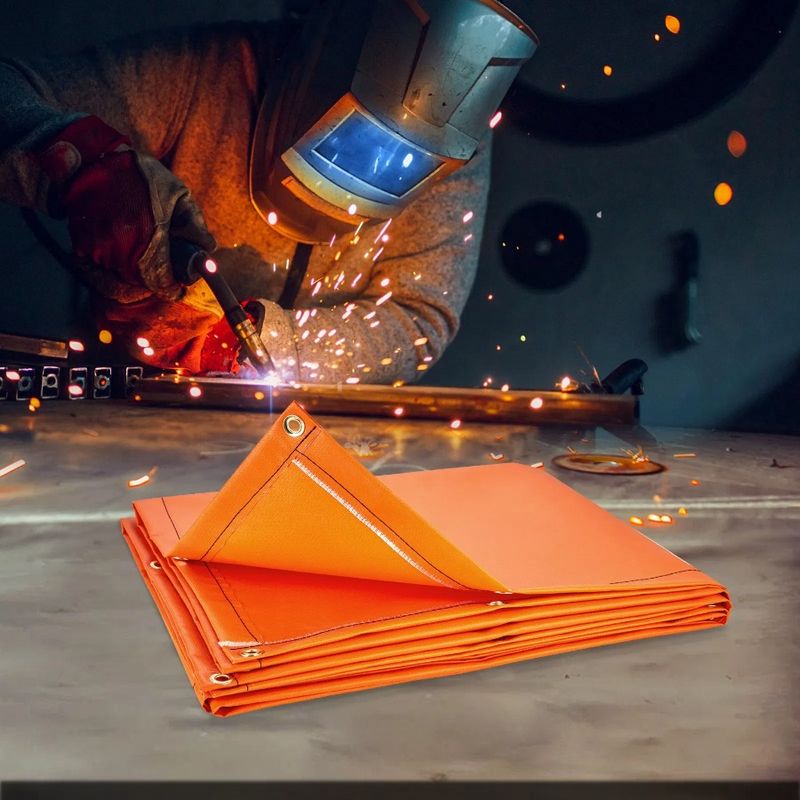 4 Wheels Screens Welding With FlameResistant Curtain Welding With Vinyl Protection Welding 6' X 8' Frame Screen Swivel Screen_voghion.com