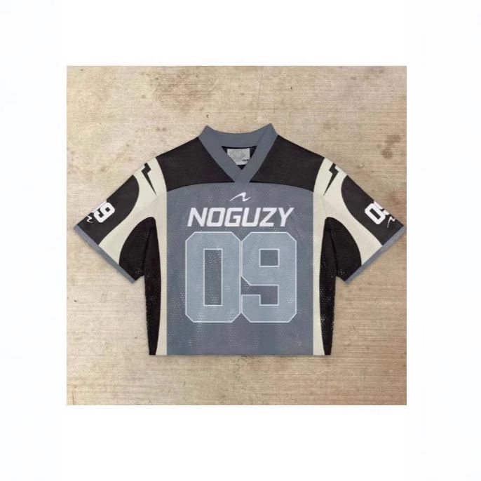 Suitable For All Seasons 2025 New Quality Jersey Sports V-neck Short Sleeve Digital Print Pullover Men's T-shirt_voghion.com