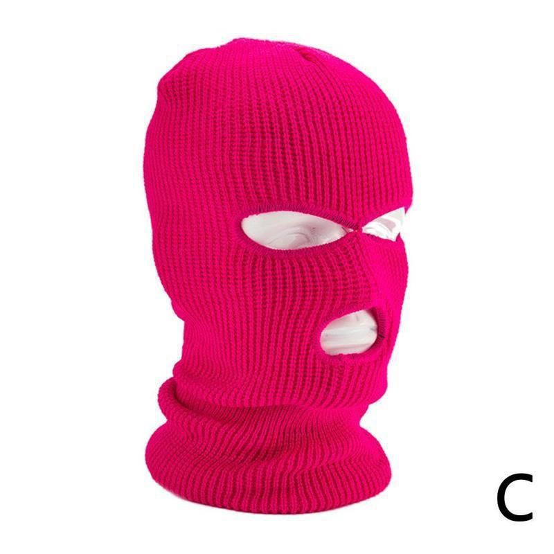 LazyZoom Heißer Verkauf Winter Gestrickte Candy Farbe Woll Outdoor Radfahren Winddicht Pullover Gesichtsmaske Hut_voghion.com