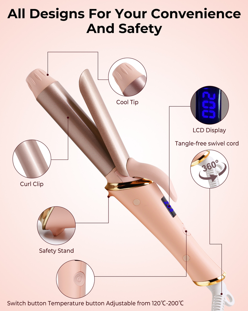Nuovo mini ferro arricciacapelli automatico portatile di vendita calda, dispositivo multifunzionale per lo styling dei capelli lisci_voghion.com