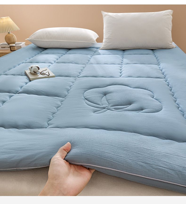 Hypoallergenic Cotton-Filled Mattress Topper – Soft Quilted Bed Pad For All Seasons (Multiple Colors, Machine Washable, Non-Slip Backing)_voghion.com