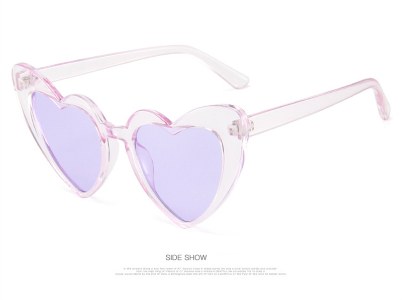 Hjärta Solglasögon Kvinnor Stor Ram Personlighet Solglasögon Sexiga Söta Glasögon Gradient Lins Märke Designer nyanser Oculos_voghion.com