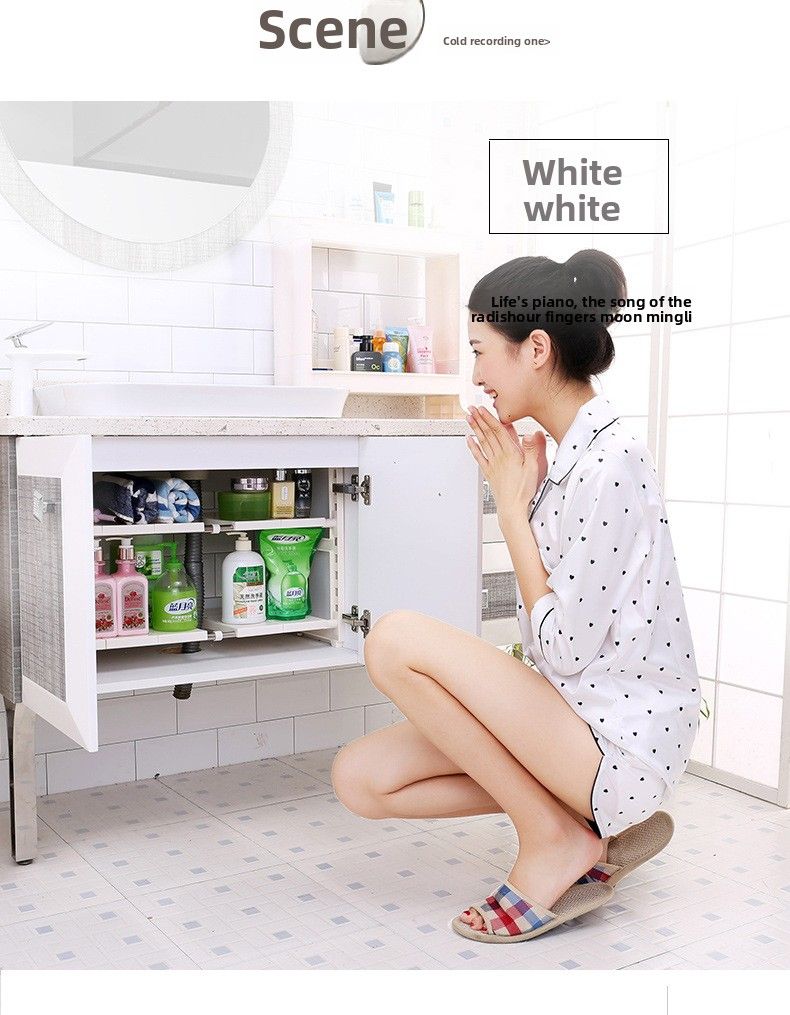 Nuovo lavello da cucina estraibile regolabile vario scaffale portaoggetti per bagno all'ingrosso_voghion.com