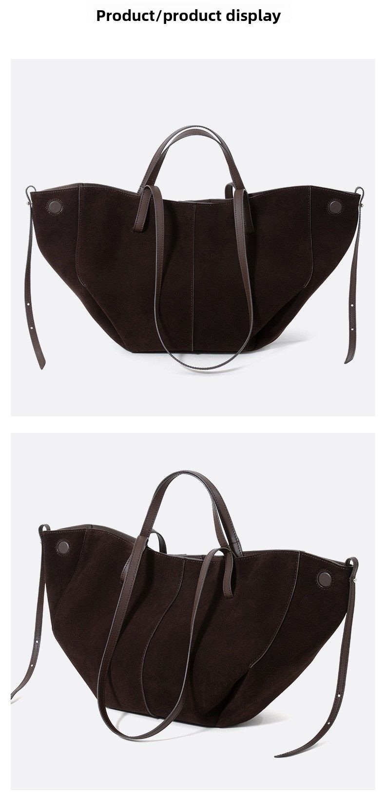 Borsa a tracolla da donna in vera pelle, di alta qualità e di lusso, di grande capacità, con design di nicchia_voghion.com