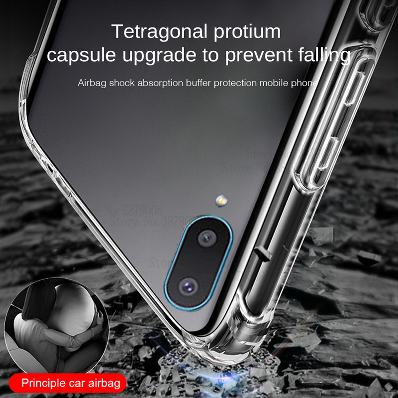 a02 fundas per Samsung a02s Custodia anticaduta Airbag Custodia trasparente Custodia morbida antiurto per Samsung_voghion.com