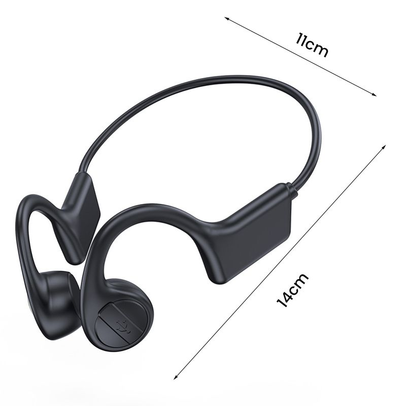 Słuchawki kompatybilne z Bluetooth Zaczep na ucho Przewodnictwo kostne Uniwersalne sportowe słuchawki bezprzewodowe stereo do biegania_voghion.com