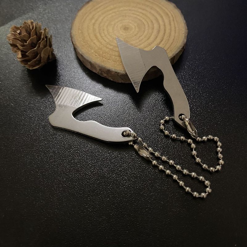 Compact Stainless Steel Utility Knife - EDC Pocket Knife With Sheath, Non-Folding Mini Blade For Daily Tasks, Camping & Crafts_voghion.com